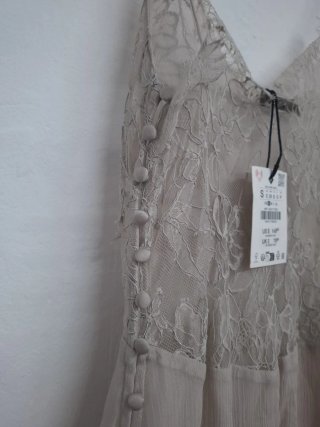 Vestido de verano beige talla S