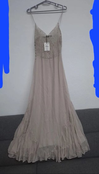 Vestido de verano beige talla S