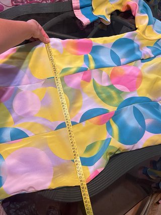 Traje Flamenca Volantes Azul Rosa Amarillo