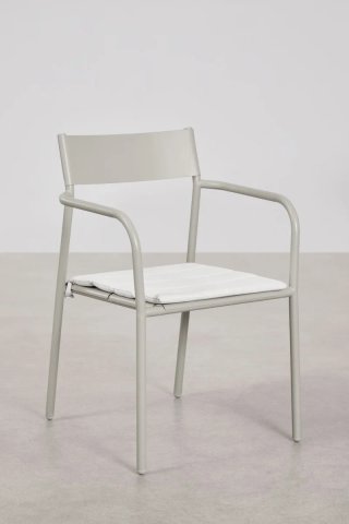 Silla Jardín Sklum Tossa Acero con Reposabrazos