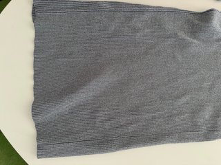 Conjunto falda y top Zara gris brillo