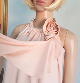 Top Elisabetta Franchi rosa tenue