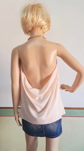 Top Elisabetta Franchi rosa tenue