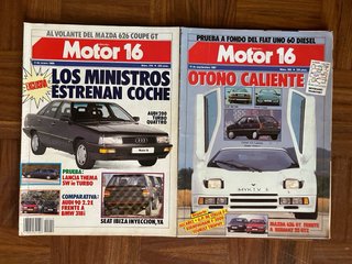 Lote de 9 revistas MOTOR de 1987, 1988 y 1989