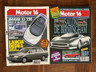 Lote de 9 revistas MOTOR de 1987, 1988 y 1989