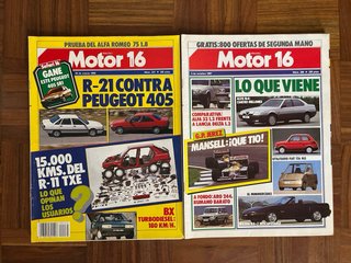 Lote de 9 revistas MOTOR de 1987, 1988 y 1989