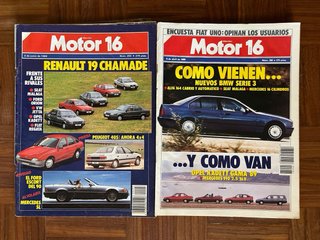 Lote de 9 revistas MOTOR de 1987, 1988 y 1989