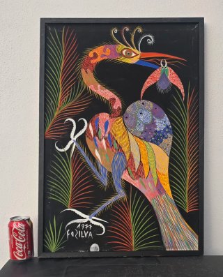 Chico da Silva Obra Original 1977