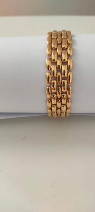 Brazalete vintage Z.R.C. chapado en oro 20cm*1.5cm
