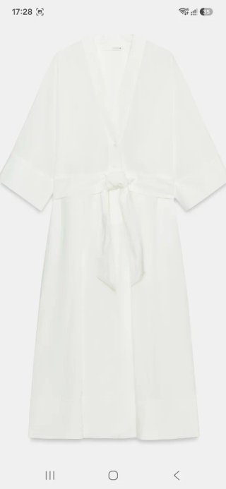 Midi dress with belt
