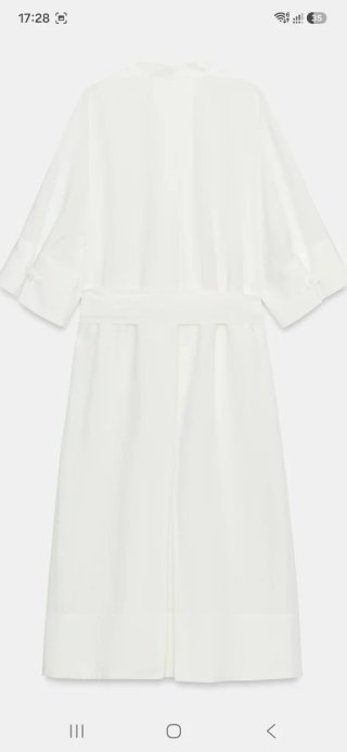 Midi dress with belt