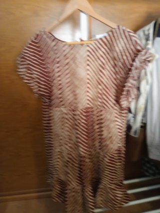 Vestido estampado cebra beige y marrón