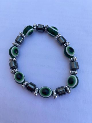 Lote 5 Pulseras Ojo Turco y Hematita