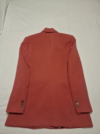 Traje Zara americana y pantalón. Color teja.