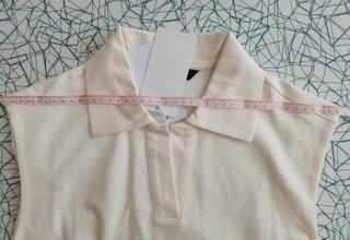 Polo sin mangas blanco talla XS