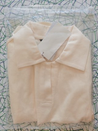 Polo sin mangas blanco talla XS