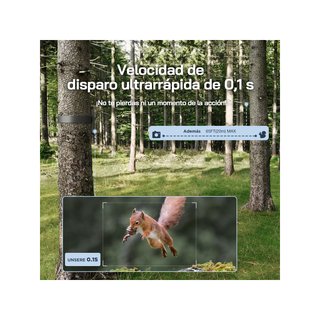 WOLFANG WT03 Cámara de caza solar 4K 68MP