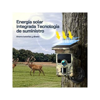 WOLFANG WT03 Cámara de caza solar 4K 68MP