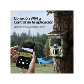 WOLFANG WT03 Cámara de caza solar 4K 68MP