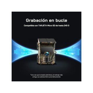 WOLFANG WT03 Cámara de caza solar 4K 68MP