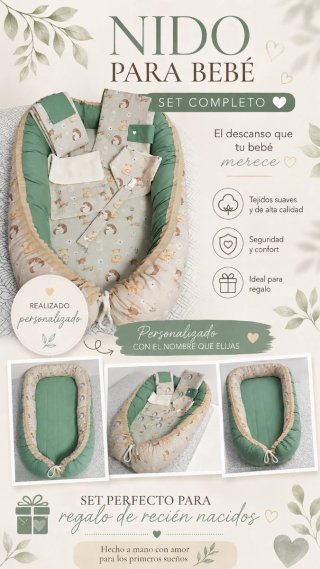 Set regalo nido bebé personalizado