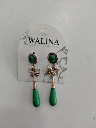 Pendientes flamenca WALINA oro verde