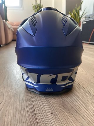 Casco Moto Airoh Commander Trail Azul talla M