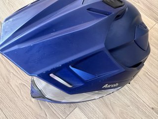 Casco Moto Airoh Commander Trail Azul talla M