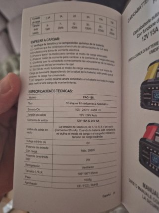 Cargador de baterías inteligente