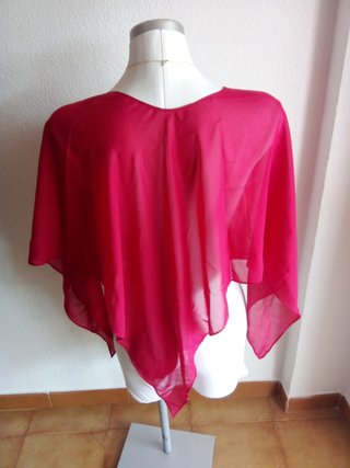 Blusa Poncho Rosa