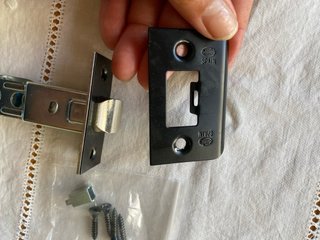 6 Picaportes Tubulares Amig 60mm Negros