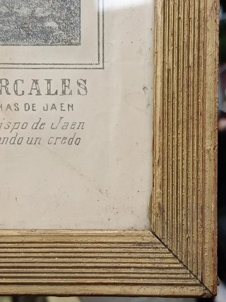 Litografía Cristo de Chircales.Principios S. XIX