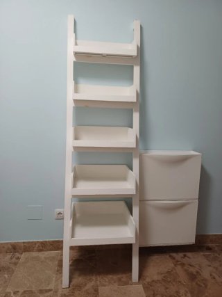 Estantería Escalera Blanca Madera