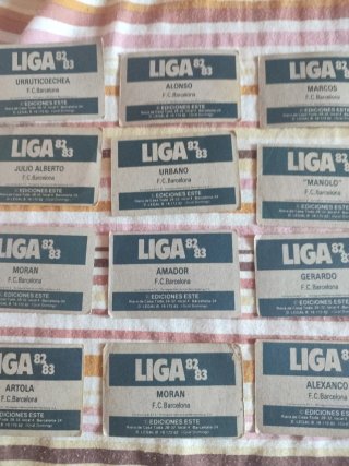 Cromos de fútbol vintage