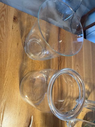 Juego de 2 jarrones de cristal