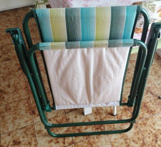 Silla de playa plegable multicolor