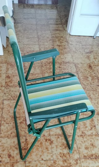 Silla de playa plegable multicolor