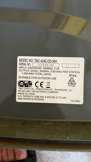 Programador Riego Toro TMC-424