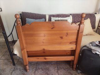 Cabecero de madera para cama de 90