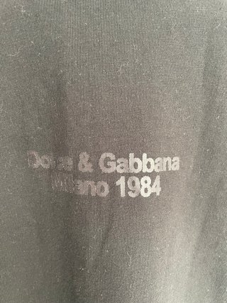 Camiseta Dolce & Gabbana XL Negra Estampado Animal