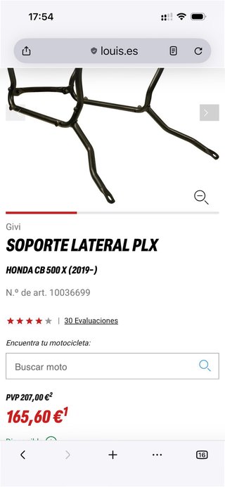 Soportes Maletas Givi Honda CB500X 2018