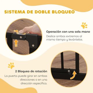 Barrera para Mascotas con 3 Extensiones a Presión