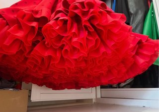 Traje Flamenca Rojo hecho a mano