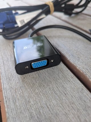 Cable VGA macho a macho + Adaptador VGA a HDMI