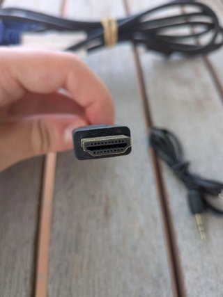 Cable VGA macho a macho + Adaptador VGA a HDMI