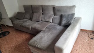 Sofá Chaiselongue Gris