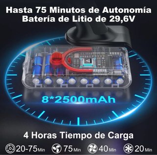Aspirador Coovy SU7 sin cables 55KPa