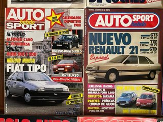 Lote 12 revistas antiguas de coches