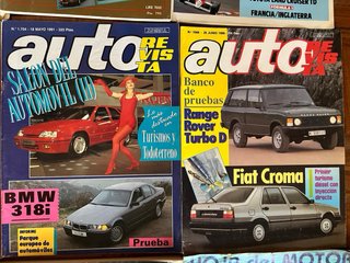 Lote 12 revistas antiguas de coches