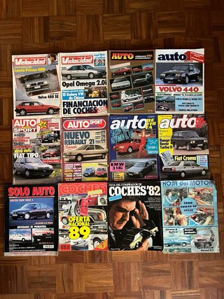 Lote 12 revistas antiguas de coches